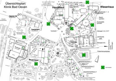 Übersichtsplan Klinik Bad Oexen